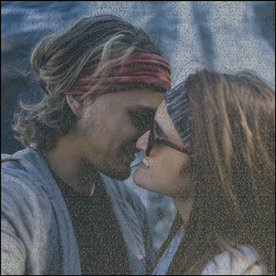 image will be made up of words