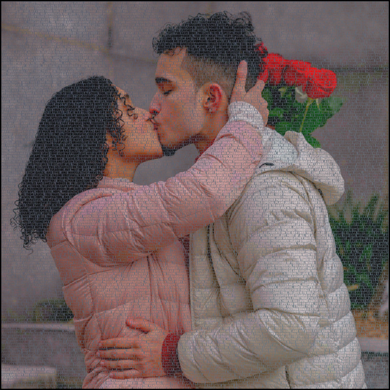 images made from text